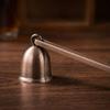 Stainless Steel Candle Extinguisher Long Handle Anti-Slip Wick Snuffer Bell Shape Retro Candle Flame Snuffer Gift Idea
