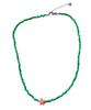 Sk8Er Rock Starfish Coral Beads Necklace ((Green))