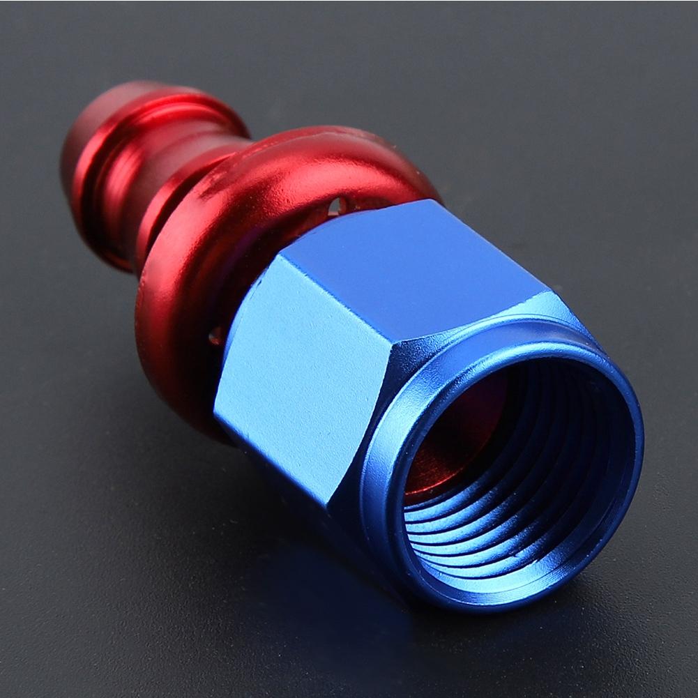 AN6 Straight Push On Twist Lock Oil Gas Fuel Line Hose End Male Fitting