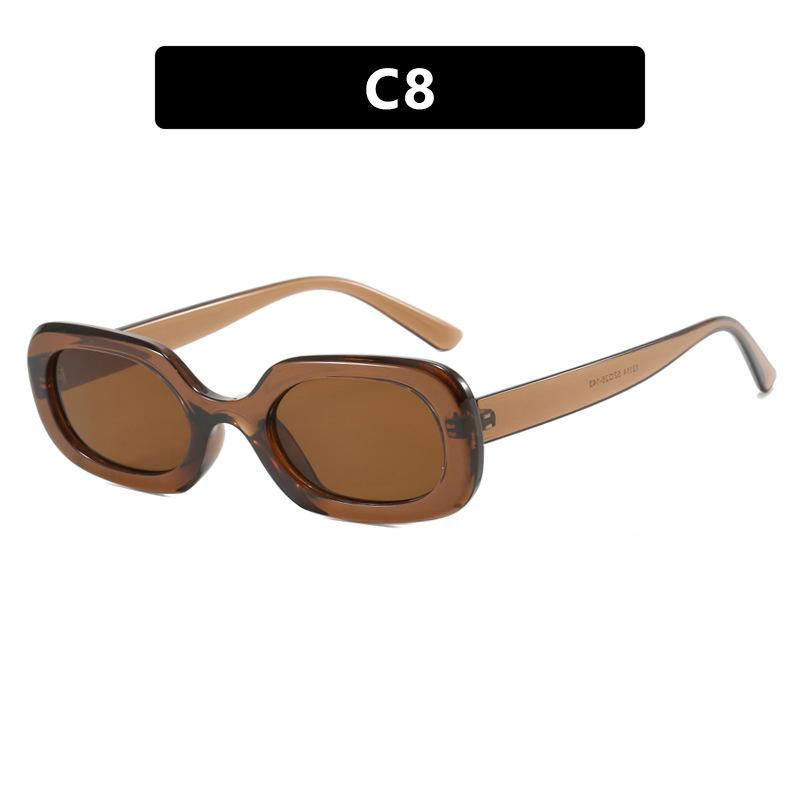 Women's Sunglasses Are Fashionable, Simple, Retro, Sunscreen, UV Resistant, Black and White Checkered Sunglasses