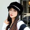 Women S Faux Fur Beret Winter Warm Thick Fashionable Hat