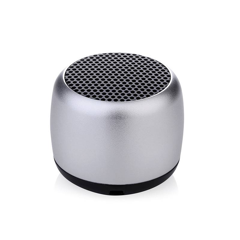 Mini Bluetooth-compatible Speaker Portable Intelligent One Drag Two Small Steel Cannon Metal Wireless Bluetooth Sound Subwoofer