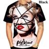 Popová zpěvačka herečka Madonna 3D potisk tričko Top Muži Ženy Móda Velká velikost Hip Hop Topy Trička Krátký rukáv Tričko Topy Ležérní
