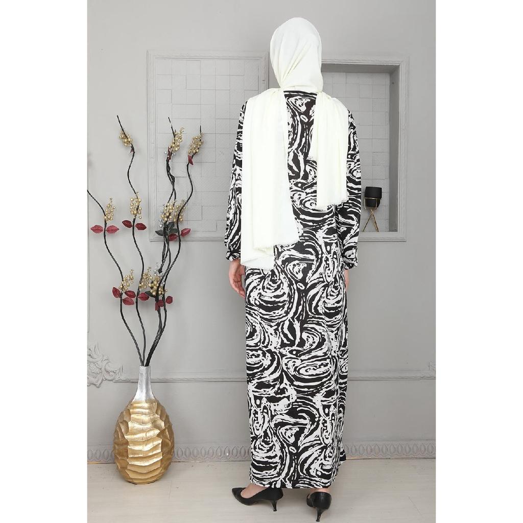 Сезонный черный хиджаб с узором пейсли, молитвенное платье, молитвенный наряд