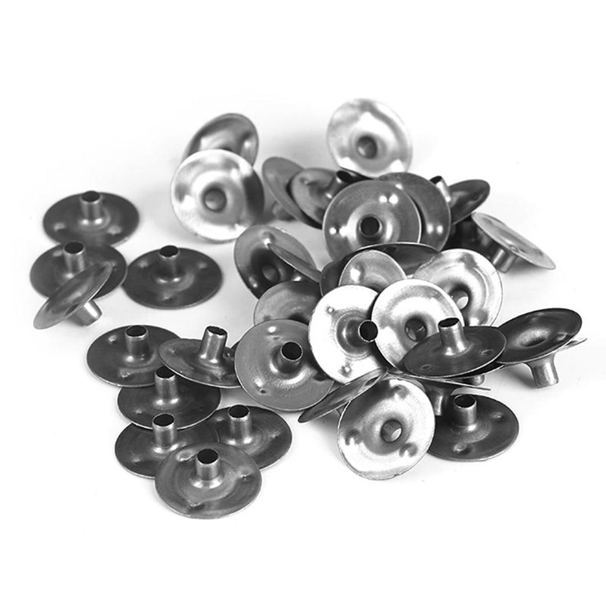 

12.5*2.5мм 100шт DIY Металлические инструменты для изготовления свечей Подставка для фитиля Фиксаторы для фитиля Подставка-основа Держатель 100Pcs