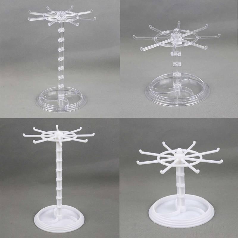 Plastic Jewelry Stand for Earrings Pendants Bracelets Jewelry Display Stud Earring Holder Jewellery Rack 2 Height