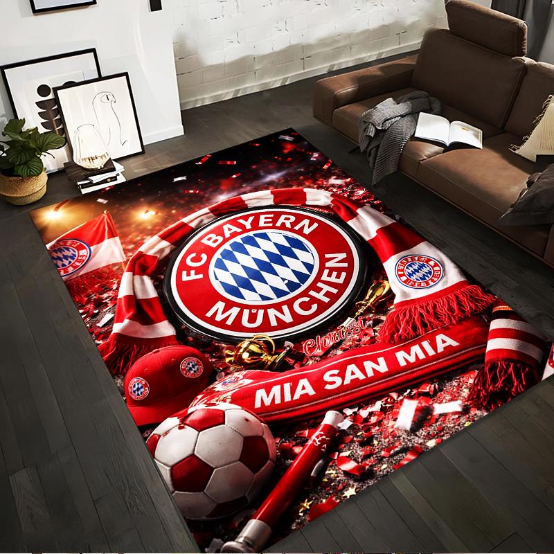 FC Bayern Munich Designed floor mat, suitable as a non-slip mat for the living room or bedroom sofa