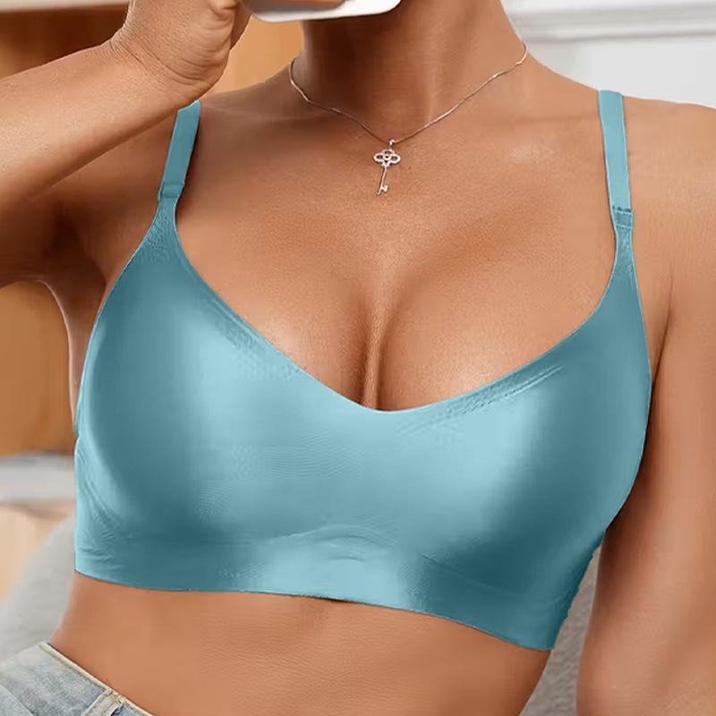 European Size Lifting Wire-free Seamless Sports Bra with Side Support
