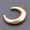 6pcs Sun Moon Stainless Steel Charms For Jewelry Making Bulk Flower Pendant Charm Gold Color Breloque Acier Inoxydable Pendant