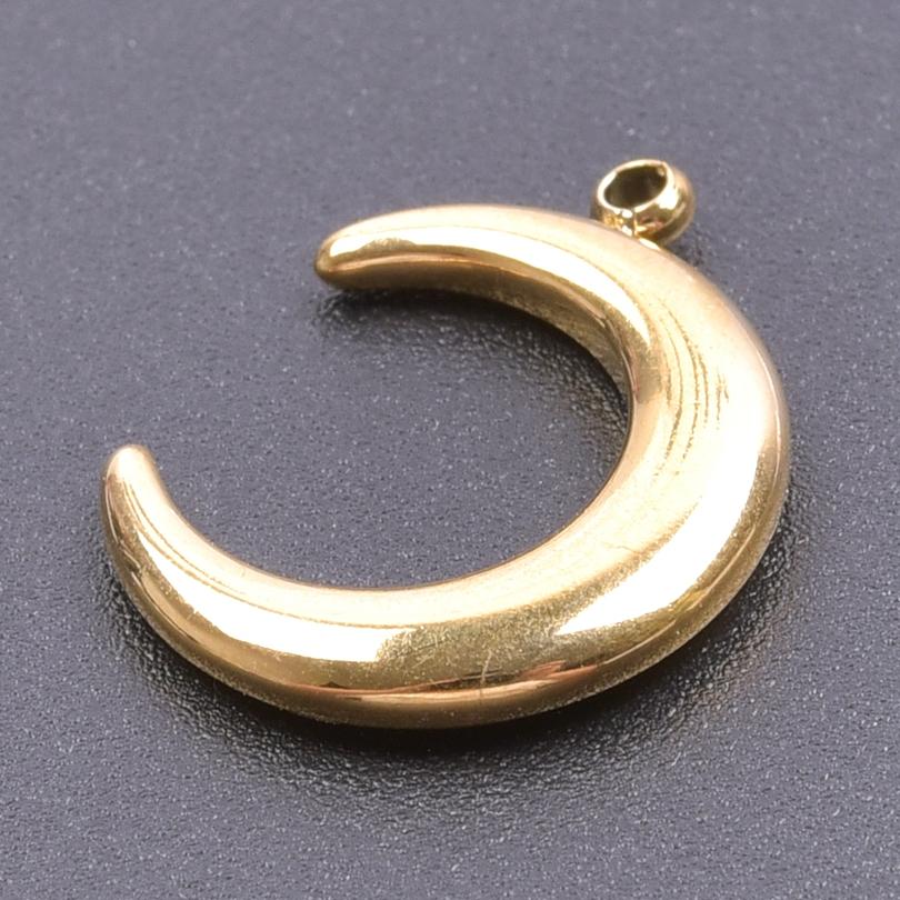 6pcs Sun Moon Stainless Steel Charms For Jewelry Making Bulk Flower Pendant Charm Gold Color Breloque Acier Inoxydable Pendant