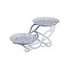 Stylish Afternoon Tea Tray Space Saving Fruit Plate Dessert Stand 3 Tiers Round Cake Racks for Home and Office Use