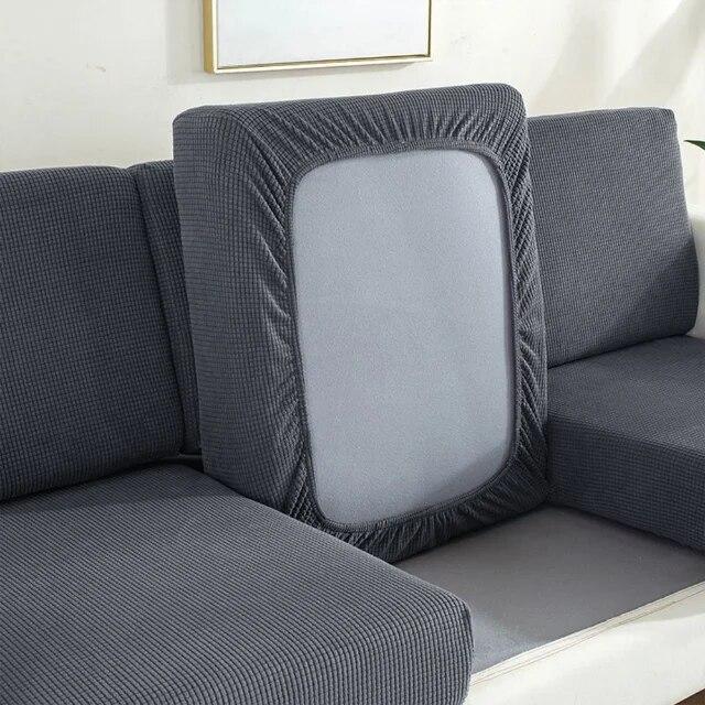 Polar Fleece Sofa Cover Jacquard Stretch Sofa Cushion Seat Cover Spandex L-shaped Corner Seaction Cover Living Room Anti-dust