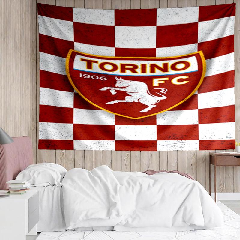Torino Fc Crest Design Tapestry Accessories Playroom Tapestry, for Bedroom,Livingroom, Dormitory Room Wall Decor Fan Birthday Gifts