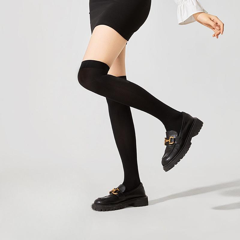 Summer Thin Knee-high Thigh-high Socks for Women, Slimming, School-style Leg Beauty Socks, Elastic Socks