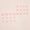 Nude Pink Ice Transparent Gradient Temperament Removable Manicure 24 Pieces Press On Nails