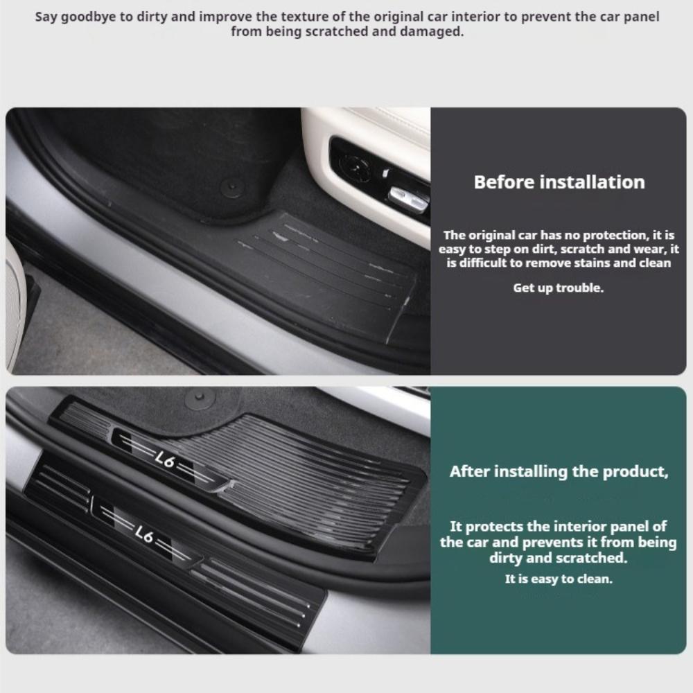 For Li Lixiang i6/i8/L6/L7/ L8/L9 Specialized Threshold Strip Stainless Steel Modified Protective Strip Welcome Pedal Sill