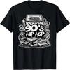 WYCHOWANY NA HIP-HOPie Z LAT 90. Kaseta Rocznicowa Graffiti Rap Koszulka