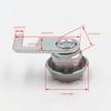 Serratura a Camma Mini con Clip Rapida Per Cassetto Portadenaro Scatola Chiusura Cassetto POS Custodia per Denaro Armadietto di Sicurezza Cilindro Serratura Airbox Ricambi