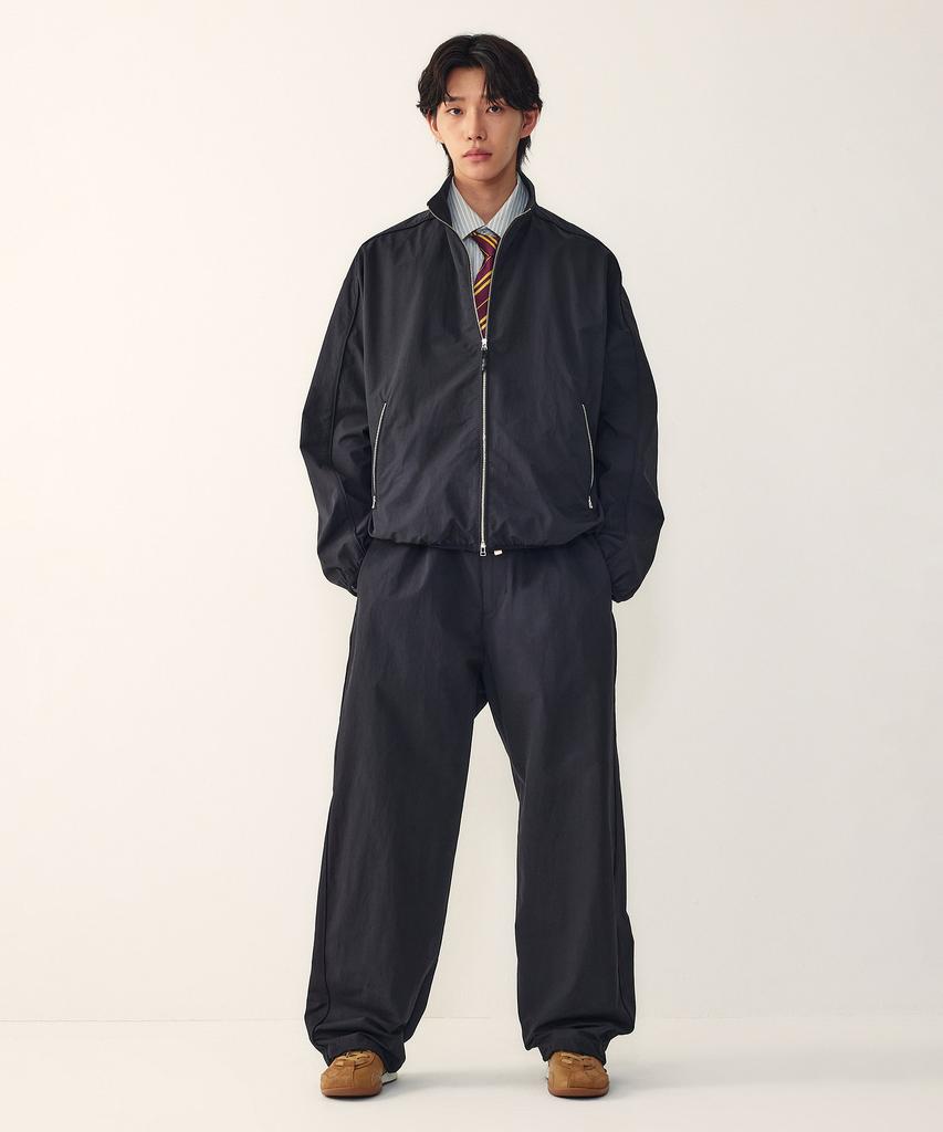 STUDIO TOMBOY [Men] Zipper Pocket Elastic String Set-Up Pants_Black 9156231557
