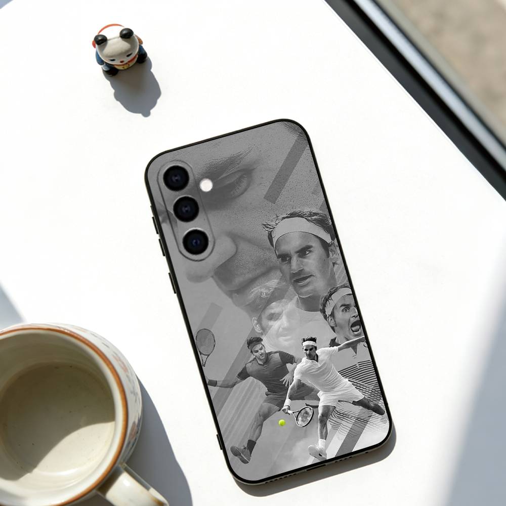 Athlete Federer Phone Case For Samsung Galaxy A73,A72,A71,A70,A53,A52,A51,Others Soft Black Cover