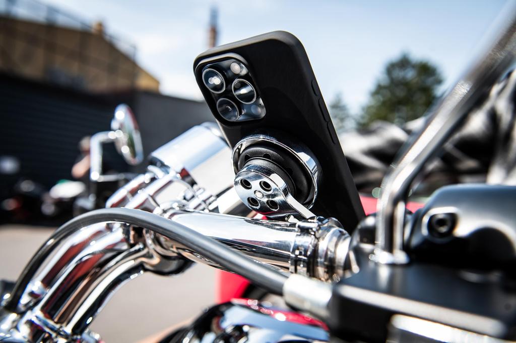 SP CONNECT Anti-Vibration Module, Chrome Plated Finish, SPC+ | Motorcycle Smartphone Holder | Vibration Reduction | 52830