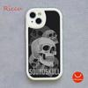 Grim Reaper Skull Skeleton Moblie Phone Case for Iphone 15 promax 12 13 pro 14 Pro  mini plus Lambskin Protective black Covers
