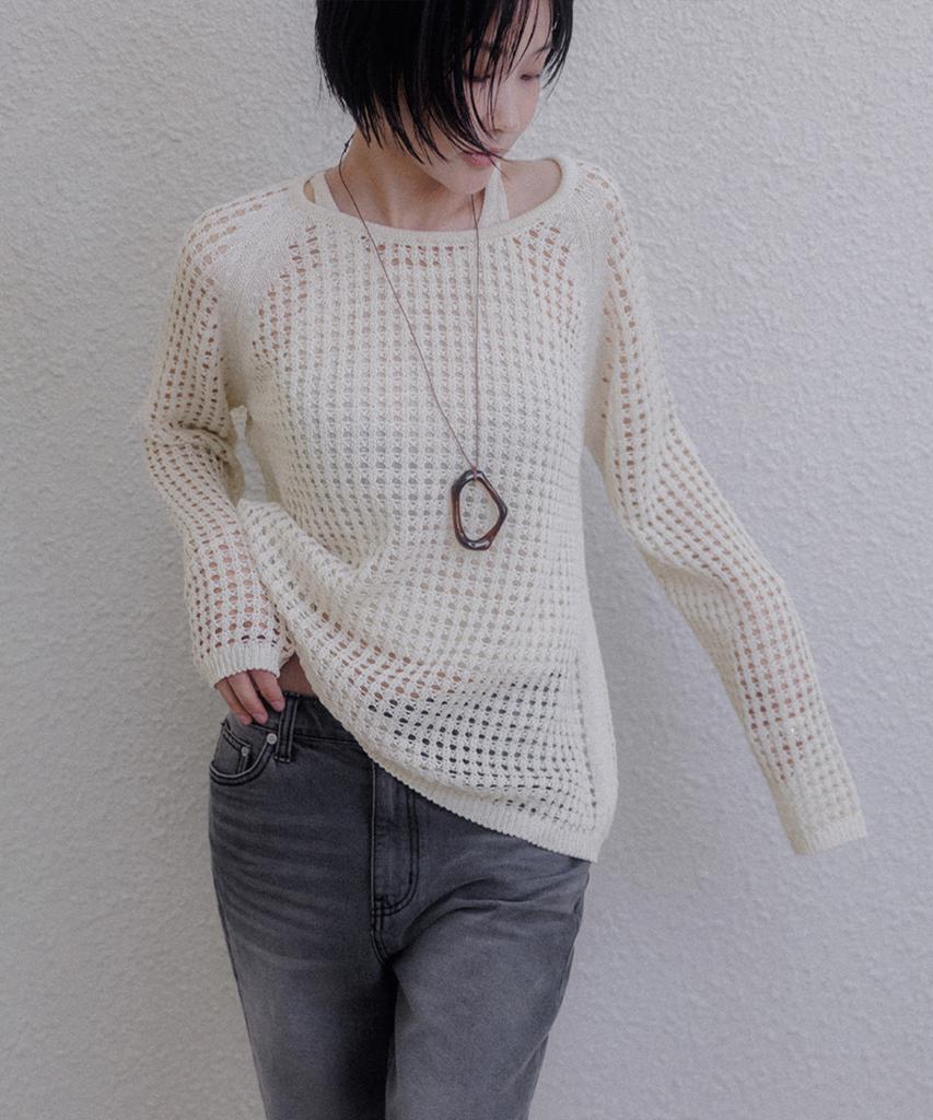 Memua Tense Raglan Linen Knit
