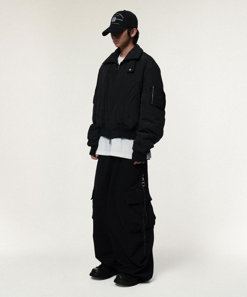 IDWS Andy Twill Balloon Cargo Pants Black