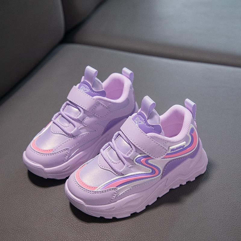 

Детская модная дышащая обувь для скейтбординга с низким верхом, детская спортивная обувь для бега, удобные кроссовки для спортзала для мальчиков и девочек 26 фиолетовый