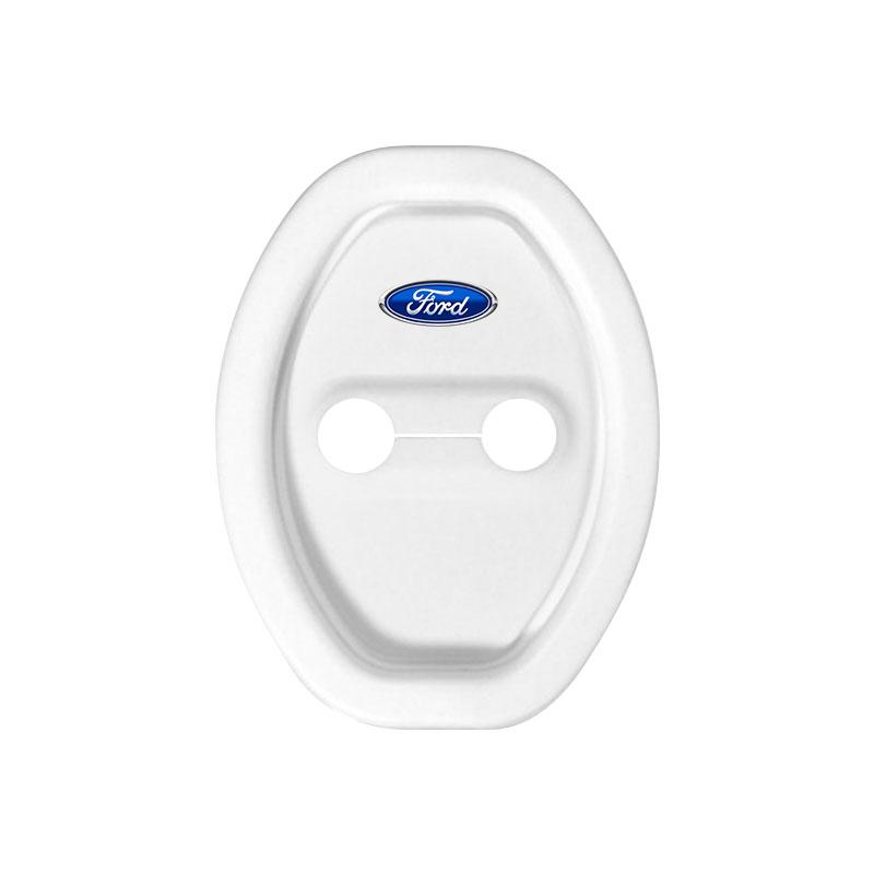 4 stk Bilstyling 3D silikon Dørlåsdeksel Beskyttende Dekorasjon For Ford Raptor Fiesta Focus 2 3 4 Mondeo Ecosport Mustang Fusion