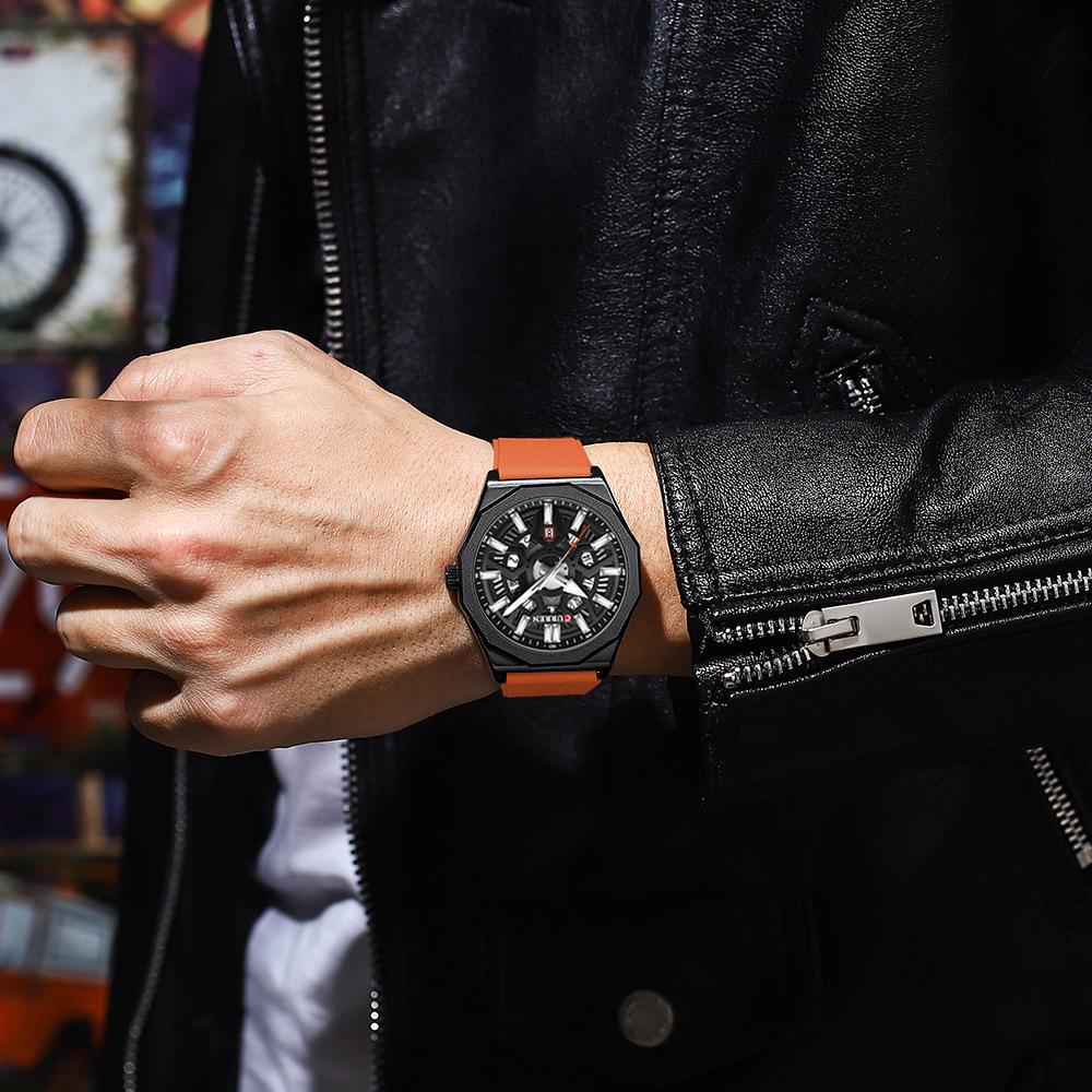CURREN 8437 Men's Waterproof Quartz Business Watch with Calendar Feature