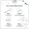 117pcs All-in-one Car Balloon Garland and Arch, Perfect for Lightning McQueen Racing Themed Birthday Parties and Themed Events