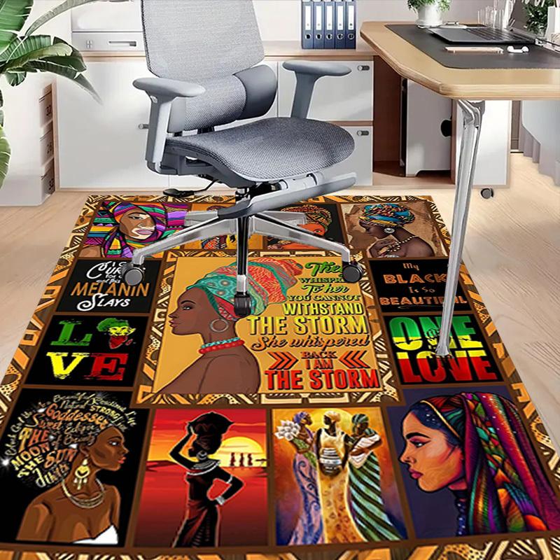 1PC Afro Love Extra Large Non-Slip Floor carpet, Office, family, bedroom, Studio - Large Area RugJ0389