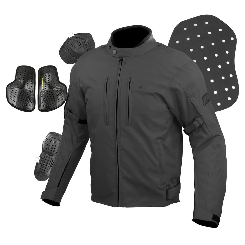 KOMINE Motorcycle Protective Winter Jacket Waterproof and Protector for and CE Size 3XL JK-603 1289, Cold-Weather Fall, Winter, Spring, Certified,