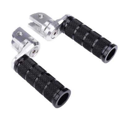 LEDISHUN Adjustable Step Bar Set for Kawasaki ZX-25R ZX-4R ZX-4RR Ninja 250 Ninja 400 Z250 Z400 (Black)