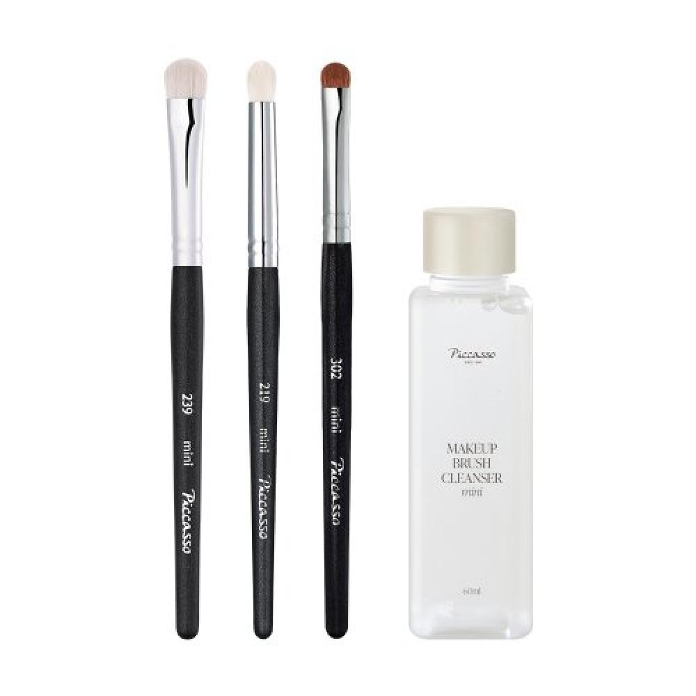 Piccasso Eyeshadow Brush Mini Set Of 3 + Free Gift