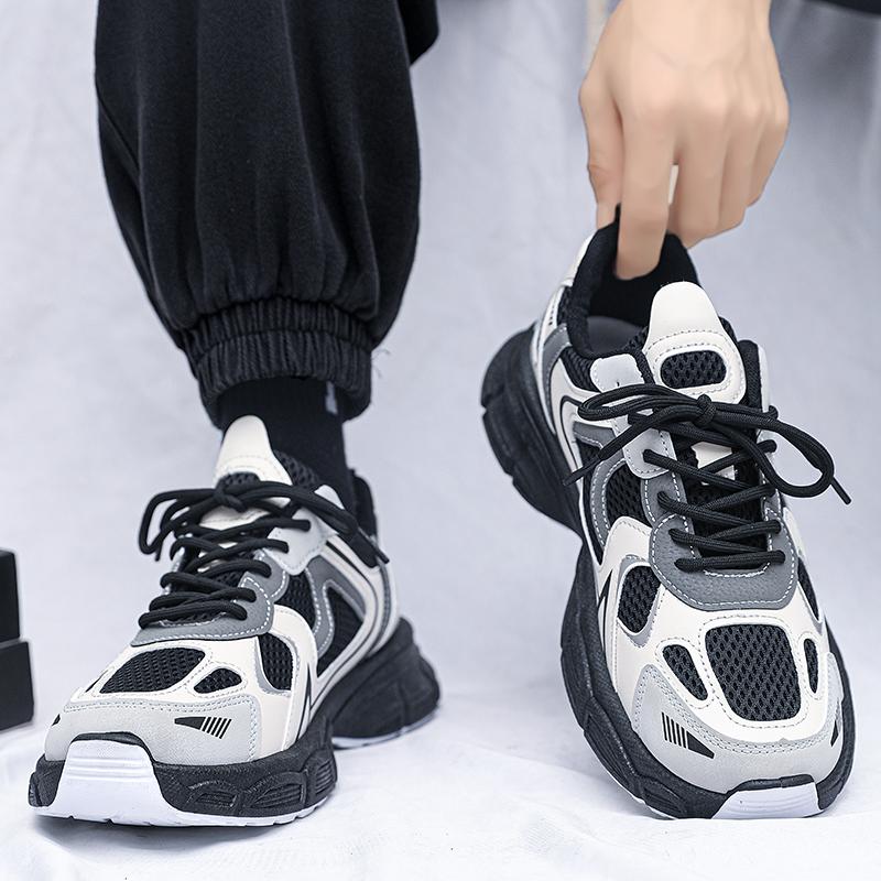 2023 Men’s Sneakers Mesh Chunky Sport Basketball Shoes For Men Street Style Casual Walking Shoes Platform Men’s Jogging Sneakers