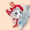 Small Dogs Costume Santa Hat Christmas Pet Knit Hat Cat Party Headwear Dogs Cats Festival Clothing Cosplay Decoration