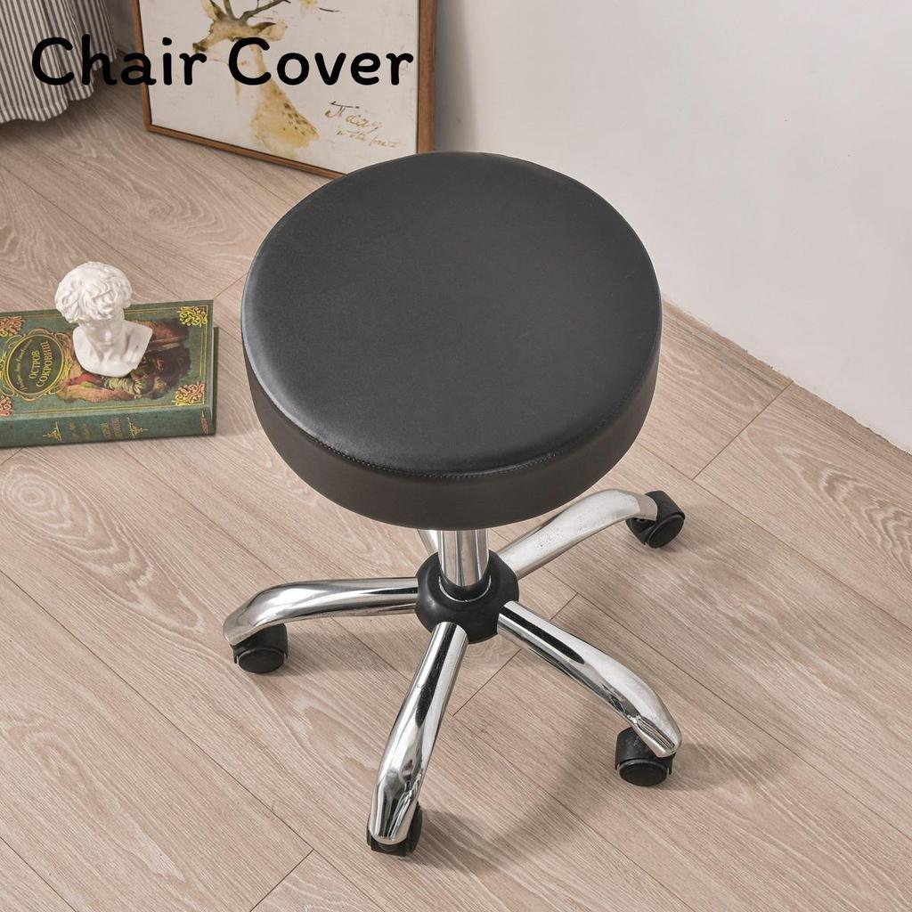 Modern Minimalist Polyester Round Waterproof Chair Cover For Hotel Dining Room Decor