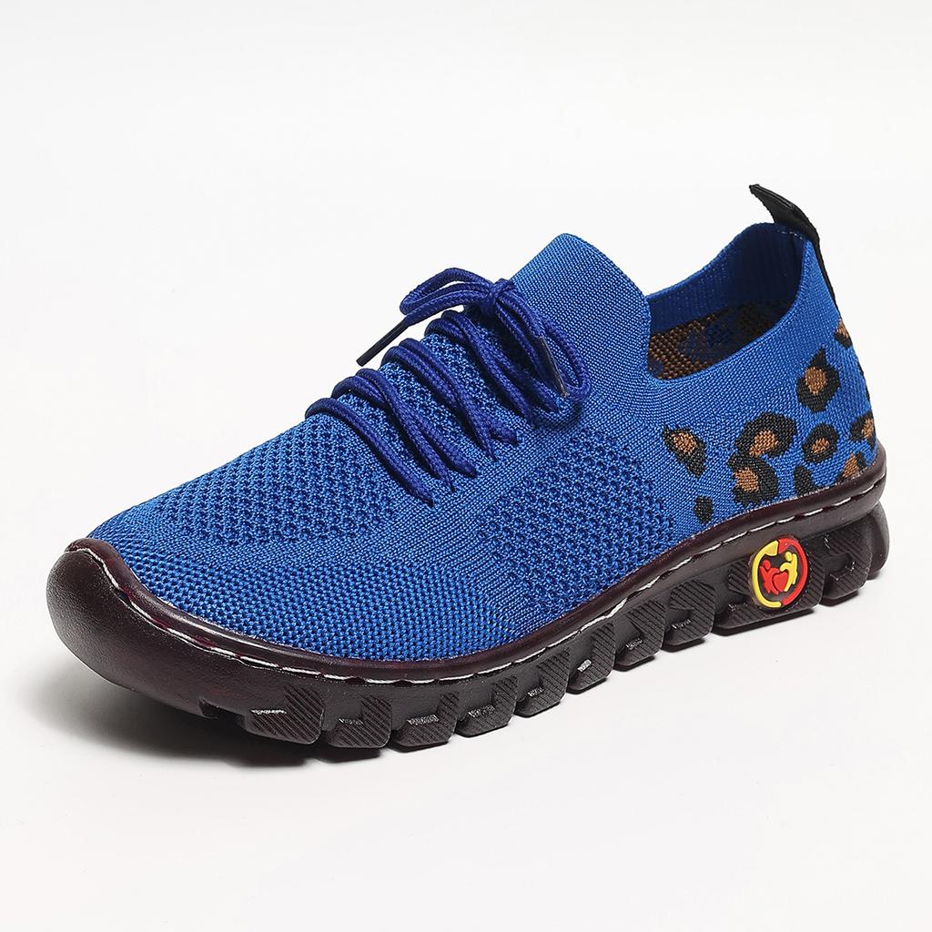 Sneakers Women Breathable Mesh Casual Mom Shoes Women Lightweight Non Slip Knitted Flats Woman Comfortable Running Sports Shoes