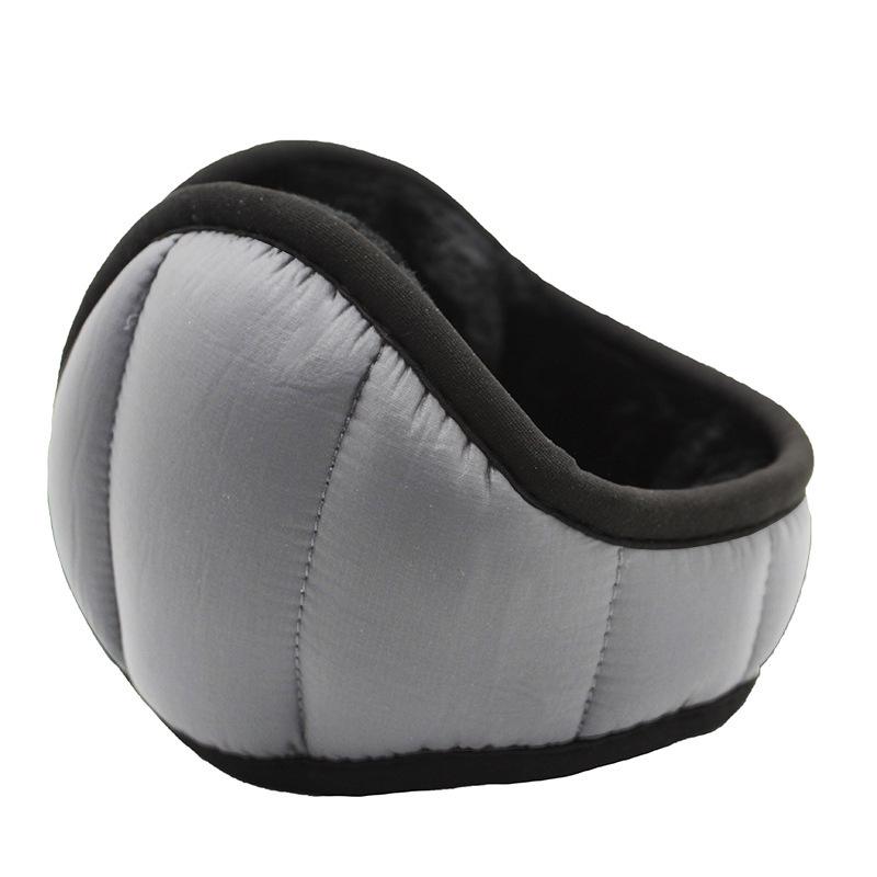 

Men s Winter Plush Foldable Earmuffs - Windproof & Waterproof Cold Weather Ear Warmers One Size светло-серый