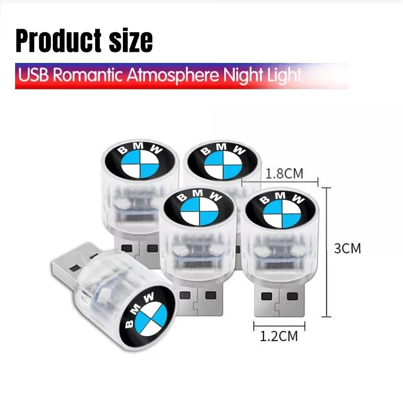 LMHKH1 2026 Car Sticker USB LED Car Light Auto Interior Atmosphere Light For M Performance BMW M M3 M5 M6 X1 X2 X3 X5 X6 X4 E30 E39 E46