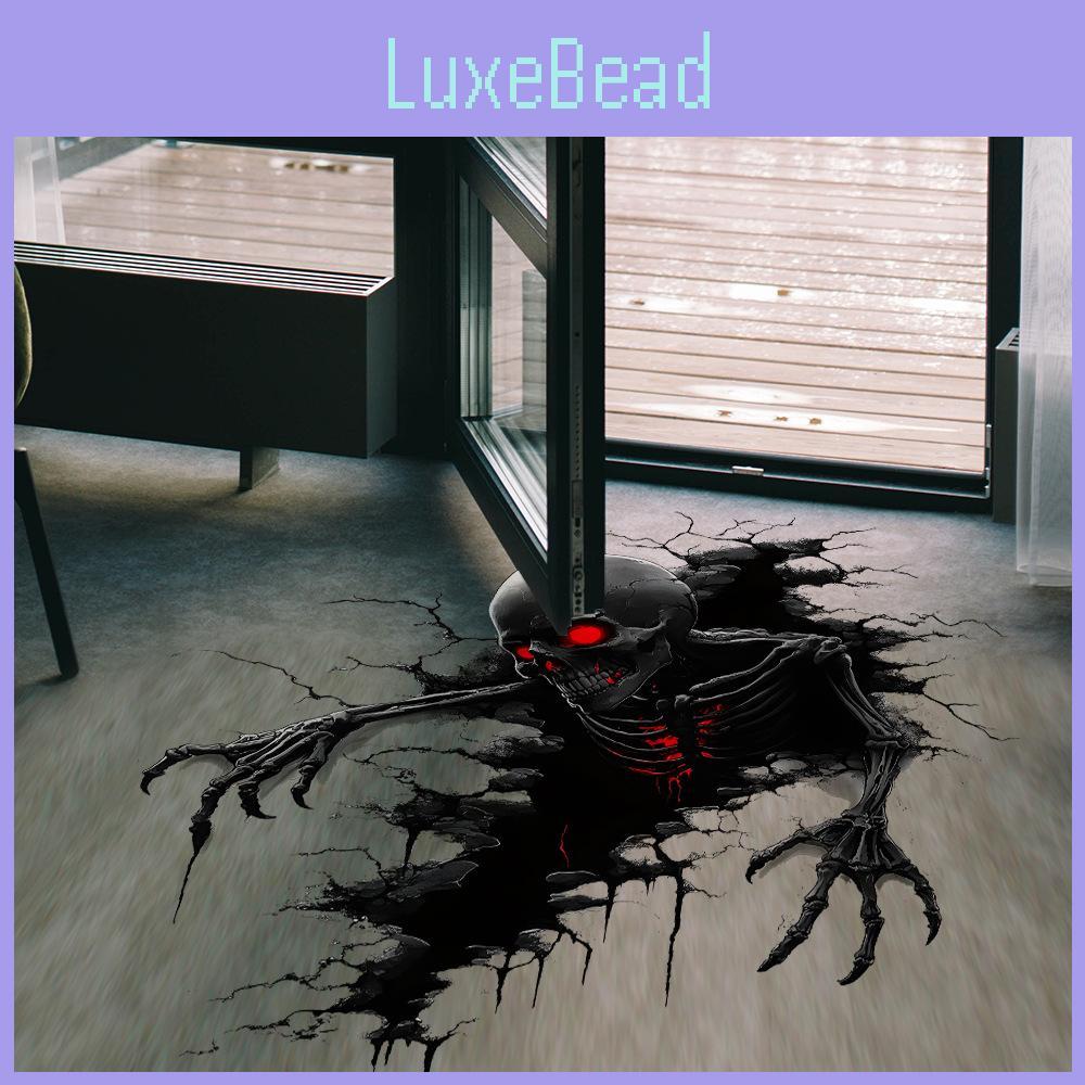 Broken Scary Halloween Wall Skeleton Office Living Room Home Stickers Decor