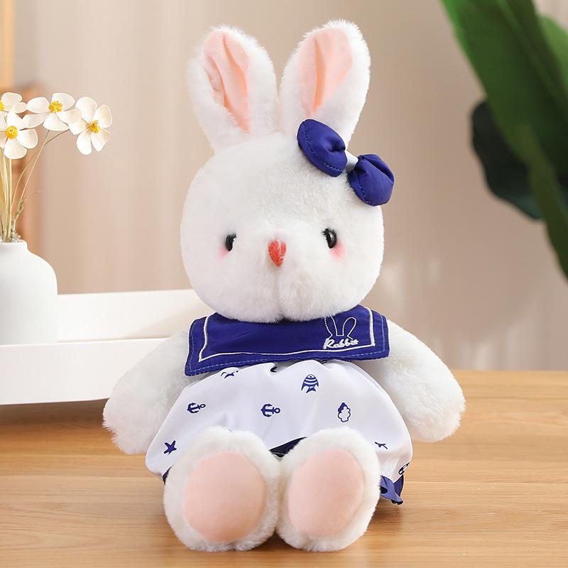 Cute Rabbit Rabbit Doll Plush Toy Rabbit Girl Birthday Gift Grab Machine Gift Doll Doll White Rabbit