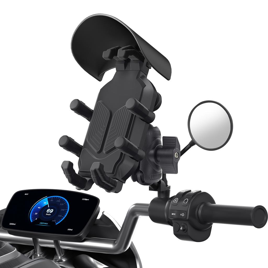 Motorrad Fahrrad Lenker Telefon Halterung QC3.0 USB Lade Halterung Ständer Halter