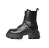 Platform Martin boots women's spring and autumn 2025 new thick heel British punk locomotive boots small height-increasing short boots summer