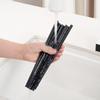 5 Pairs Premium Black Chopsticks Reusable for Sushi Japanese Anti-slip Chop Sticks Lightweight Dishwasher Safe, 9.57 Inches