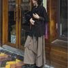 High-Grade Yamamoto-Style Irregular Buttoned Culottes for Men and Women