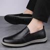 Fashionable Flat Bottomed Soft Comfort Travel Shoes Luxury Brand Genuine Leather Business Shoes High-Quality Mens Casual Loafers