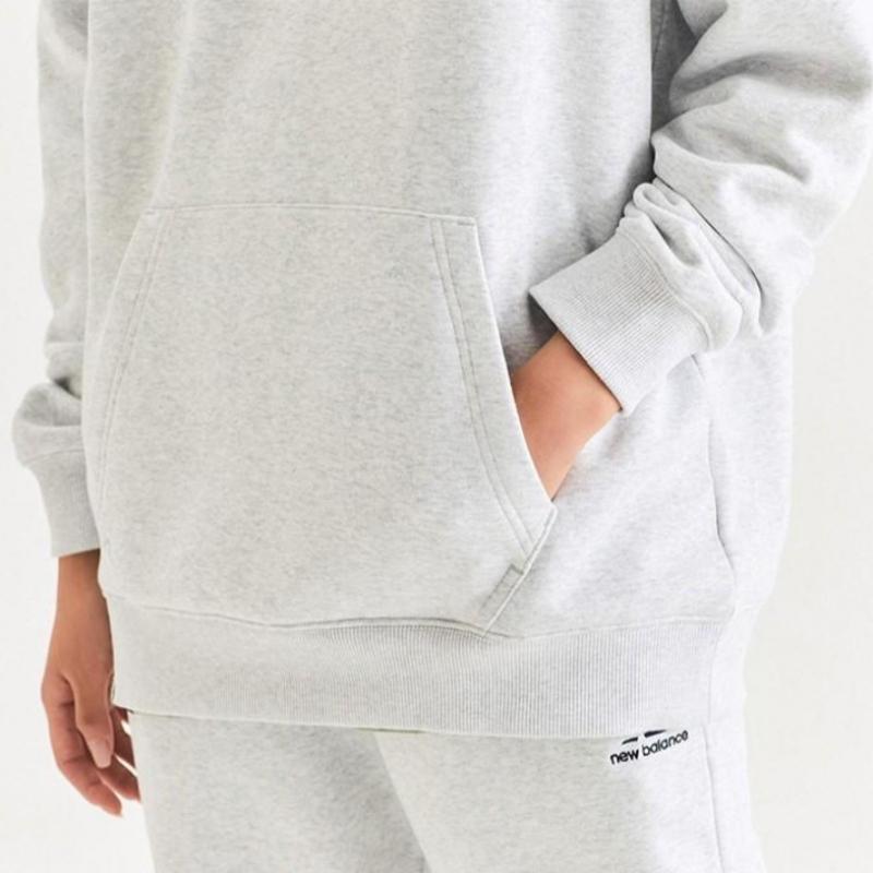 New Balance Hanorac Unisex Basic cu Logo Pieptănat Nbn0d41013